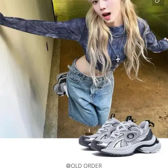 [BUNJANG] Old Order Turbo GT White Silver EU37 Sneakers / 올드오더 터보 GT 화이트 실버 EU37