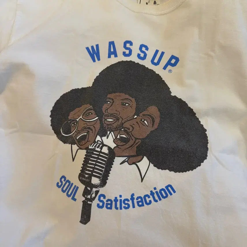 [BUNJANG] WASSUP Soul Music Black Music T-Shirt / WASSUP 아프로 소울뮤직 블랙뮤직 티셔츠