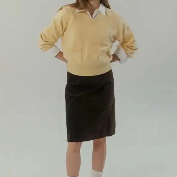 [BUNJANG] TtudeMent Suede Skirt Brown / 새상품 ttudement 튜드먼트 스웨이드 스커트
