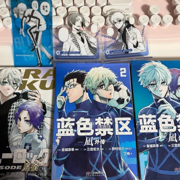 [BUNJANG] Blue Lock Seishiro Nagi & Reo Mikage Taiwan Limited Acrylic Stand & Film Mark Bundle / 블루록 나기 세이시로 나기에피소드 대만판 아크릴스탠드 미카게 레오 필름마크