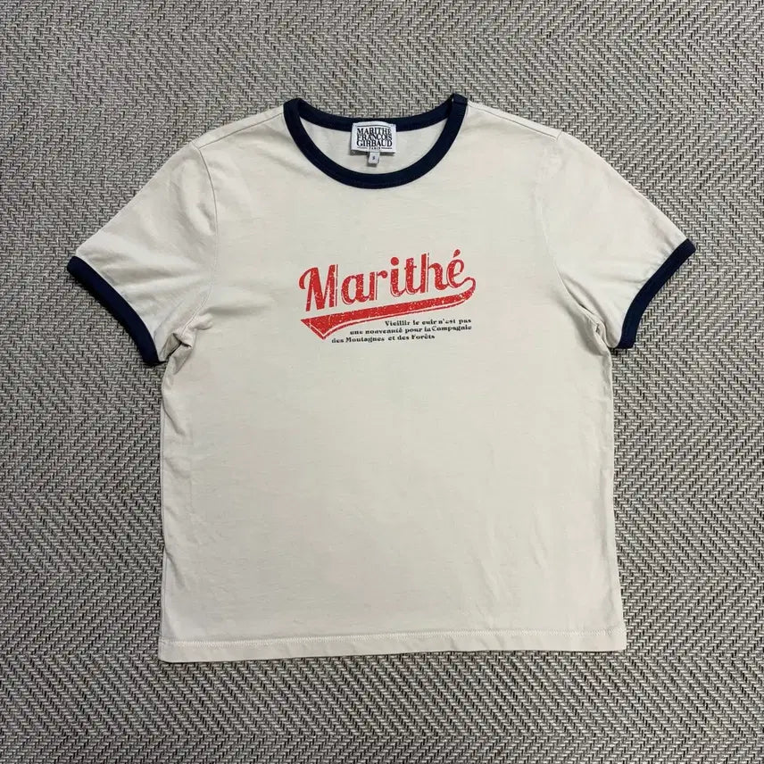 [BUNJANG] Marithe Francois Girbaud Ringer T-shirt Ivory / (S)마리떼 링거티 아이보리