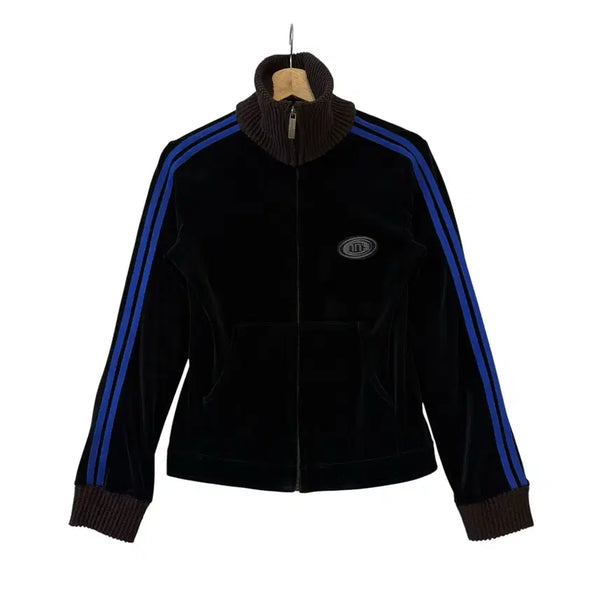 [BUNJANG] 96NY Y2K Velour Track Zip-Up Black / 나인식스뉴욕 Y2K 벨루어 트랙 집업 블랙 FM(55) 정품