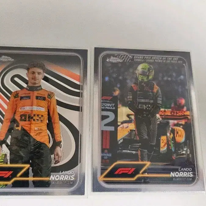 [BUNJANG] Lando Norris F1 Topps Cards Bundle Set / 랜도 노리스 F1 탑스 카드 2장 일괄판매