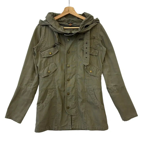 [BUNJANG] Maxxmaxx Y2K Oversized Field Jacket Khaki / 막스막스 Y2K 야상 자켓 카키 F 정품