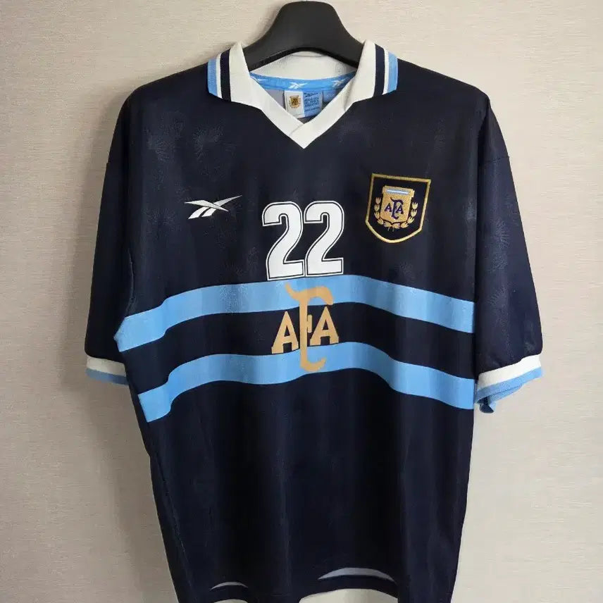 [BUNJANG] Argentina 1999-2001 Away Jersey Riquelme (Reebok) XL / 아르헨티나 99-01 어웨이 리켈메