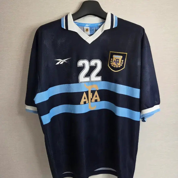 [BUNJANG] Argentina 1999-2001 Away Jersey Riquelme (Reebok) XL / 아르헨티나 99-01 어웨이 리켈메