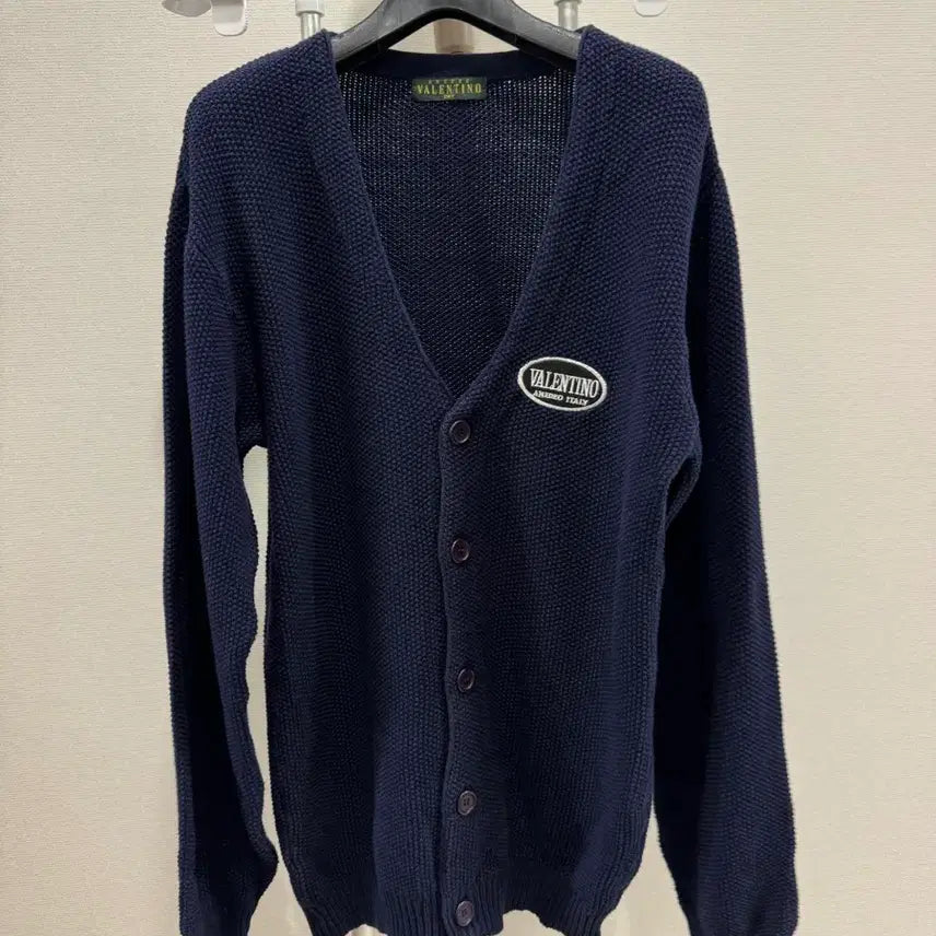 [BUNJANG] Valentino Navy Slim Fit Cardigan Size 105 / 발렌티노 가디건 105사이즈