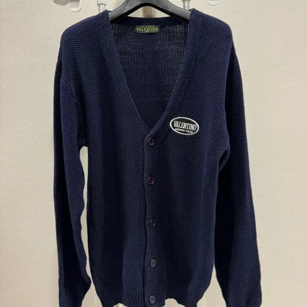 [BUNJANG] Valentino Navy Slim Fit Cardigan Size 105 / 발렌티노 가디건 105사이즈