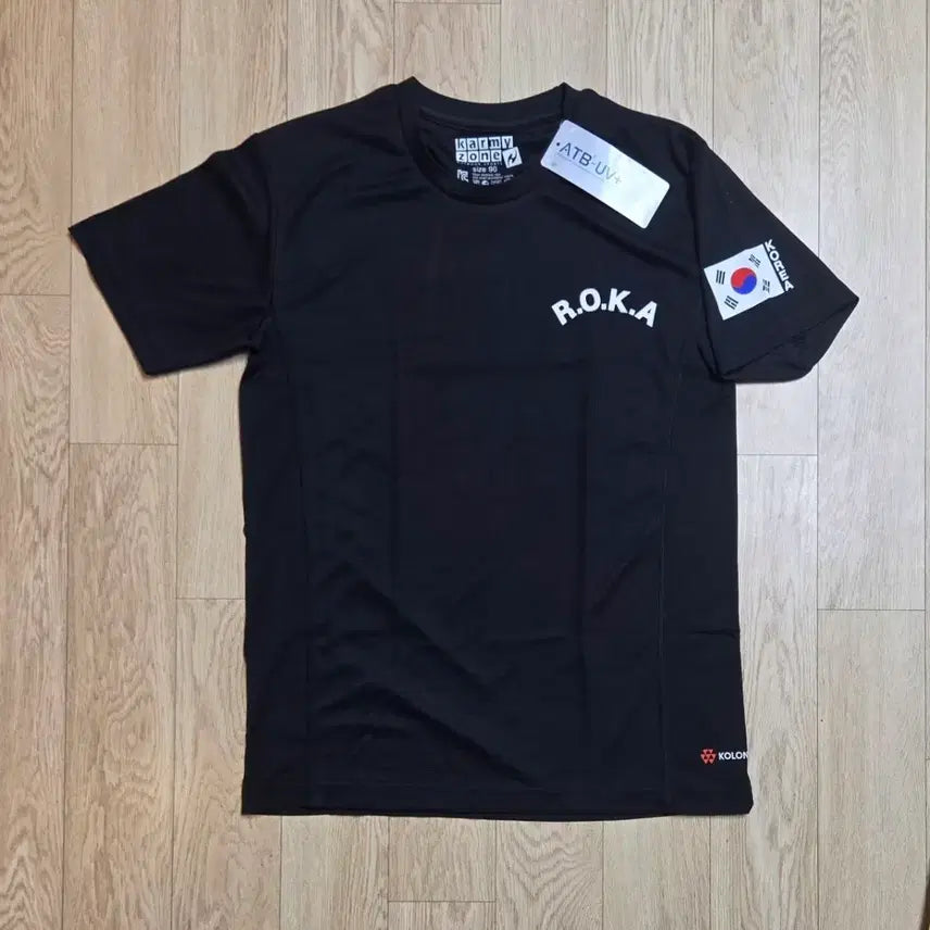 [BUNJANG] Kamizone Korean Army Kolon Fabric Short Sleeve T-Shirt Size 90 / 미사용 카미존 한국 육군 코오롱 원단 반팔티 90사이즈  (줄자사진 참고)