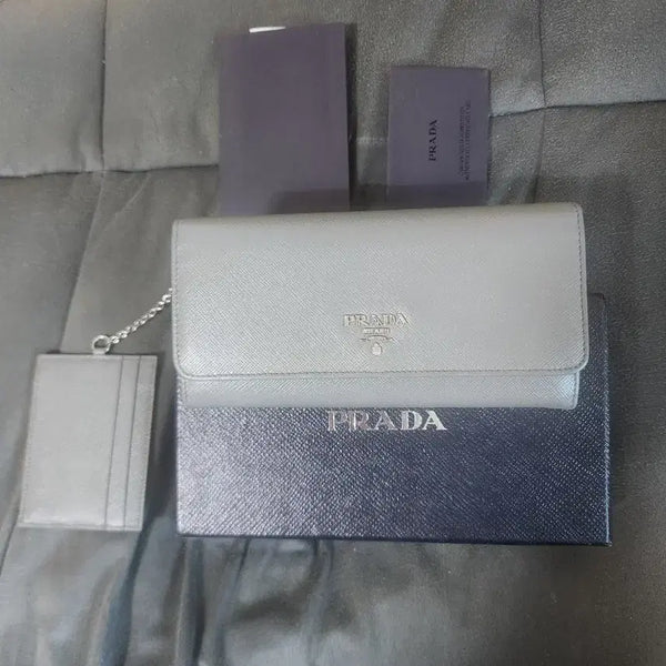 [BUNJANG] Prada Saffiano Women's Long Wallet / 프라다 사피아노 여성 장지갑
