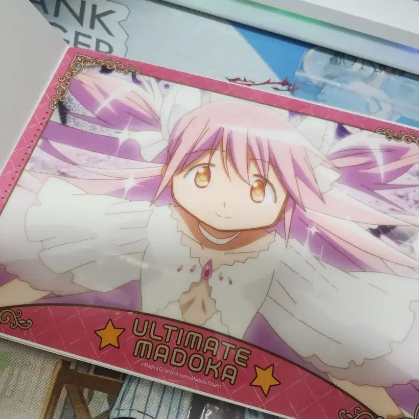 [BUNJANG] Magical Girl Madoka Magica Flat Gacha Clear Poster & Clear Card Bundle Set / 일괄)마법소녀 마도카 마기카 플랫가챠 클리어포스터 클리어카드