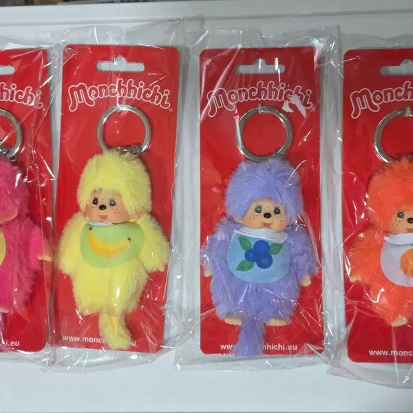 [BUNJANG] Monchhichi Fruit Mini Keychain Set / 몬치치 과일 미니 키링 세트
