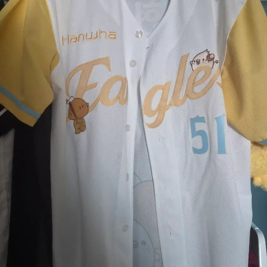 [BUNJANG] Hanwha Eagles Moon Hyun-bin Dream Dolphin Replica Jersey (L) / 한화이글스 문현빈 꿈돌이 레플리카 유니폼 판매