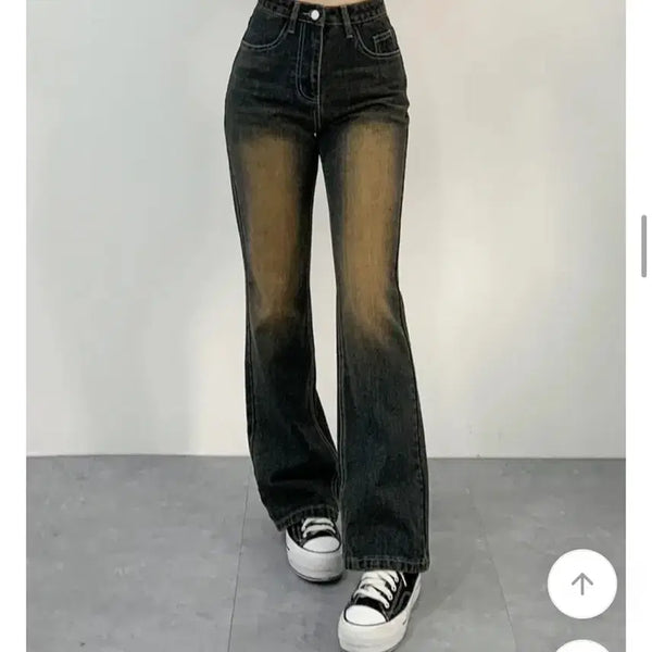 [BUNJANG] Vintage Washed Bootcut Denim Pants / 빈티지 워싱 부츠컷 데님 팬츠