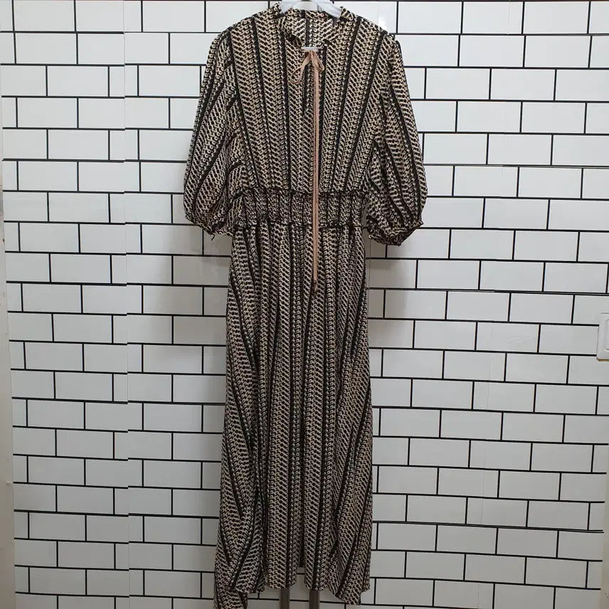 [BUNJANG] White Chiffon Short-Sleeve Dress / 흰-284 반팔 쉬폰 원피스