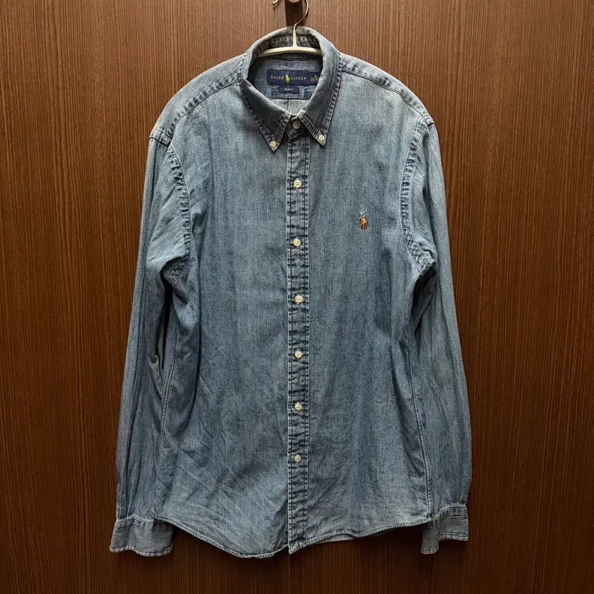 [BUNJANG] Polo Ralph Lauren Latest Label Denim Shirt Size M / 폴로 최신라벨 데님 남방 M