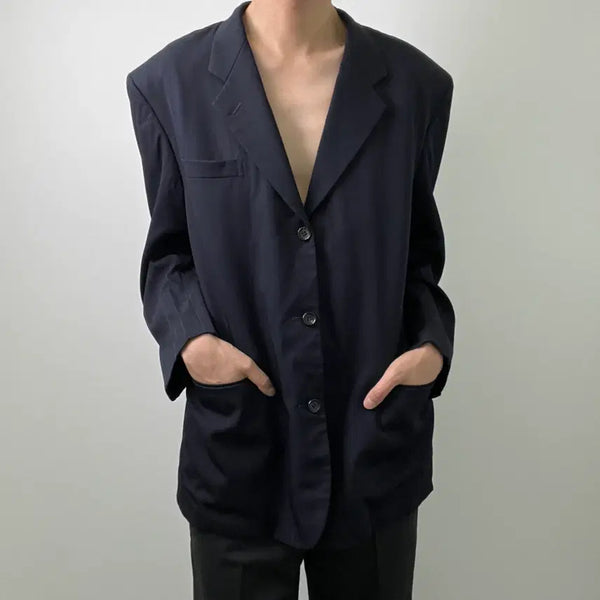 [BUNJANG] Comme des Garçons Homme Tanaka 90s Navy Single Blazer L / 90s 꼼데가르송 다나카 옴므 네이비 싱글 블레이저 L