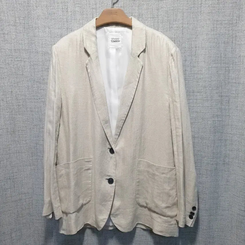 [BUNJANG] Studio Tomboy Linen Jacket Women's Size 85 / 스튜디오톰보이 여성 린넨 자켓 85