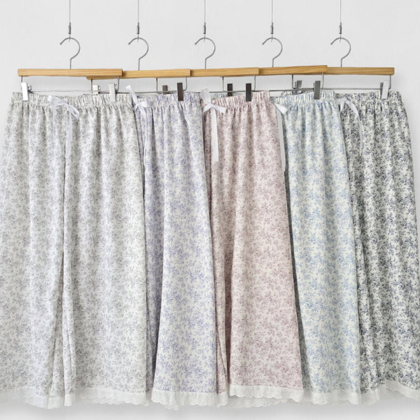 [BUNJANG] Tual Sleepwear 8-Part Home Wear Pants / 새상품) 뜨왈 잠옷 바지 8부 홈웨어
