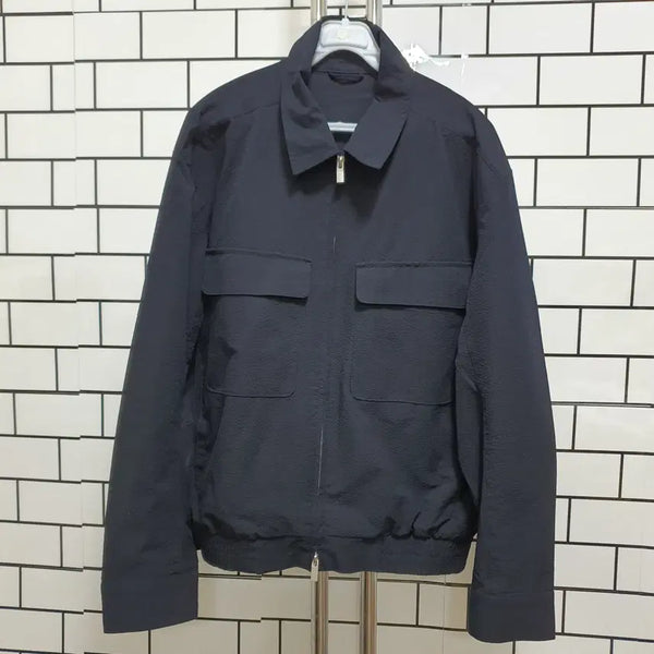 [BUNJANG] White Pocket Windbreaker Jacket / 흰-286 포켓 바람막이 자켓