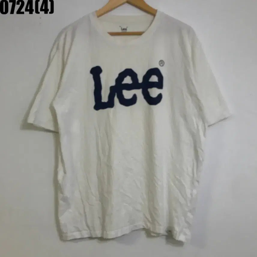 [BUNJANG] Lee Short Sleeve T-Shirt White / Lee 반팔 티셔츠 화이트 0724