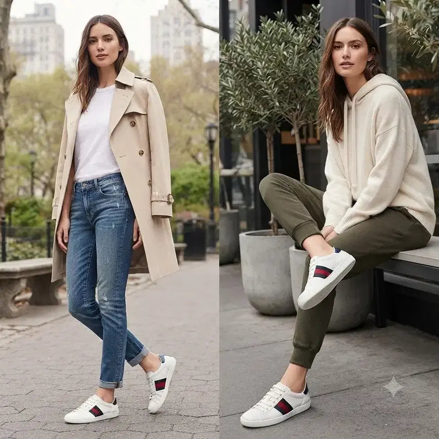 [BUNJANG] Gucci Ace Leather Sneakers / 구찌 스니커즈/250