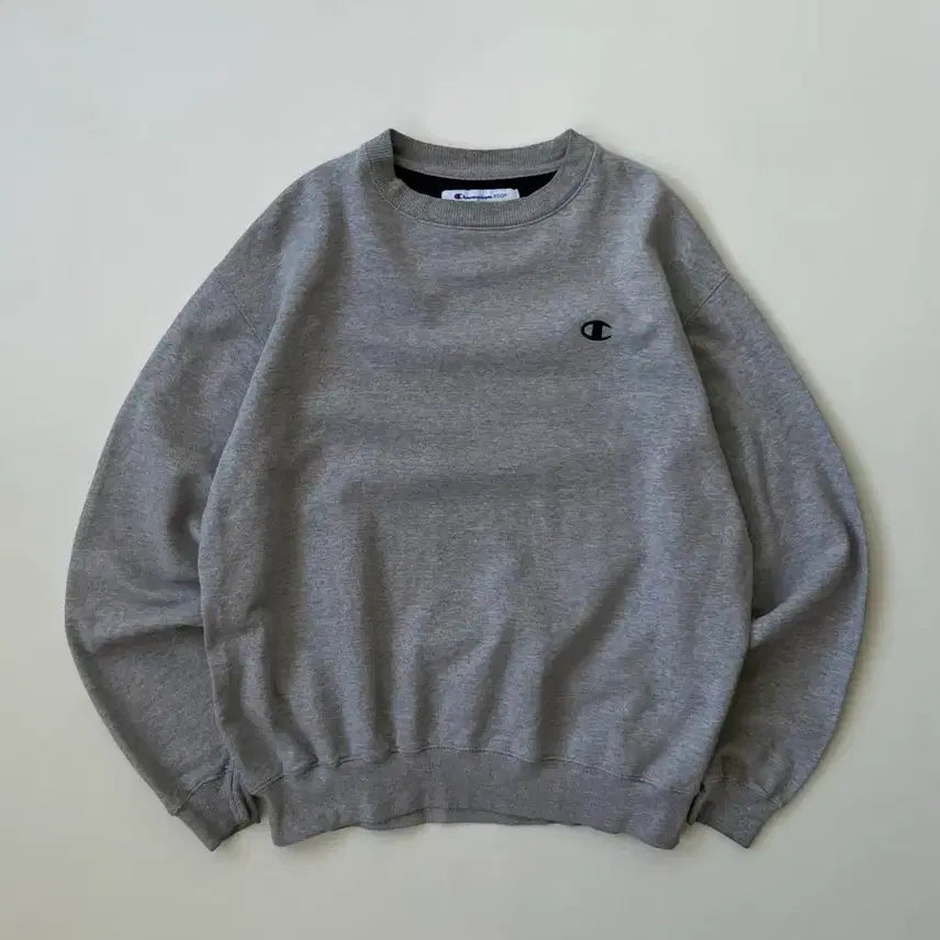 [BUNJANG] Champion Grey Authentic Sweatshirt / 챔피온 그레이 어센틱 맨투맨
