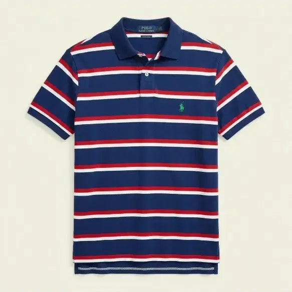 [BUNJANG] Polo Ralph Lauren Striped Polo Shirt L / 폴로 랄프로렌 스트라이프 카라티 L