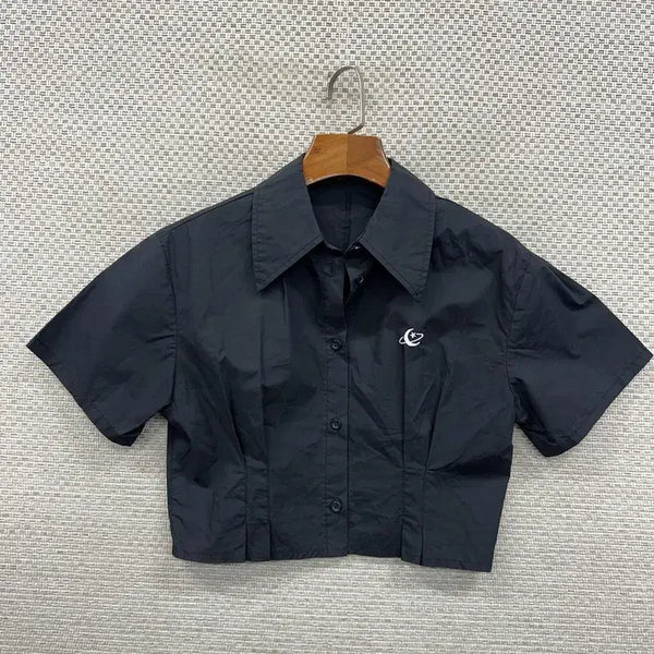 [BUNJANG] Urban Dress Cropped Short Sleeve Shirt Size 85 / 어반드레스 크롭 반팔 셔츠 85 H00311