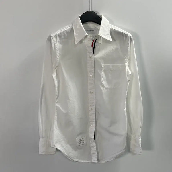 [BUNJANG] Thom Browne Women's Slim Fit Poplin Shirt / 톰브라운 우먼스 슬림핏 포플린 셔츠(on.1542)