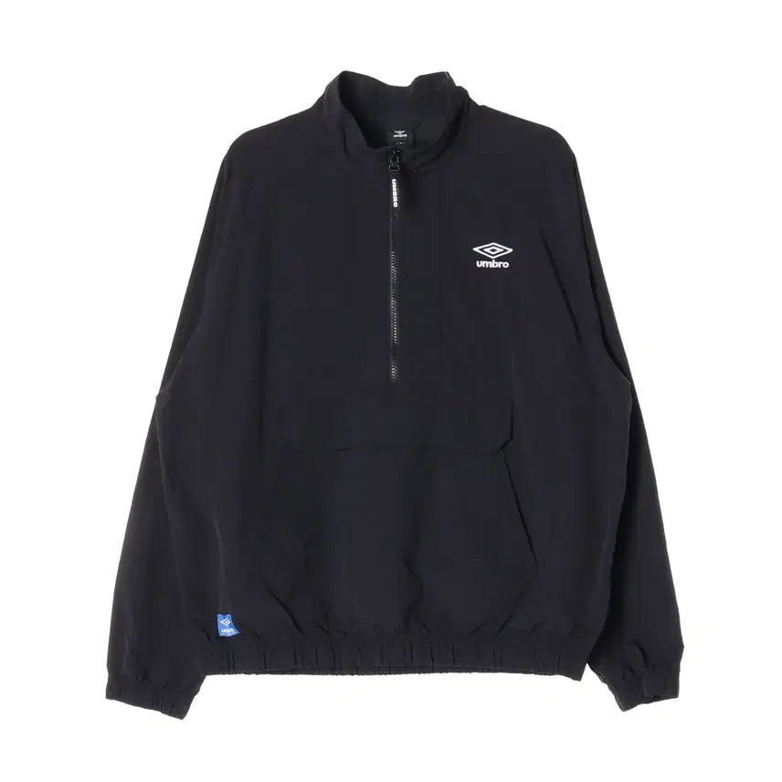 [BUNJANG] Umbro 23SS Classic Stand Neck Windbreaker Anorak Black / 엄브로 23SS 클래식 스탠넥 바람막이 아노락 블랙
