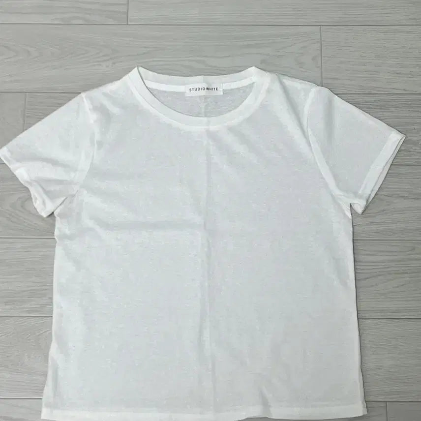 [BUNJANG] White Short Sleeve T-Shirt / [새상품] 화이트 반팔티