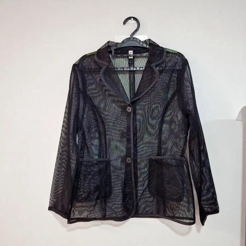 [BUNJANG] Women's Black See-Through Jacket Size 95 / 여95.블랙 시스루 재킷