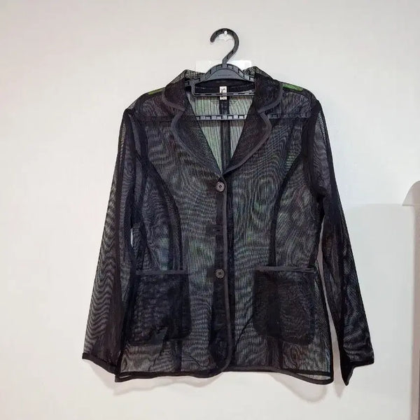 [BUNJANG] Women's Black See-Through Jacket Size 95 / 여95.블랙 시스루 재킷