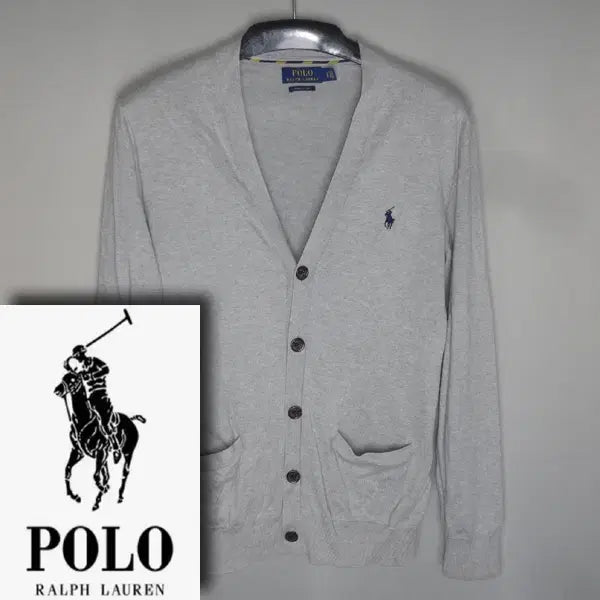 [BUNJANG] Polo Ralph Lauren Men's Pima Cotton Knit Cardigan Sweater / 폴로랄프로렌/남성95/피마코튼니트가디건스웨터티셔츠/달순구제162