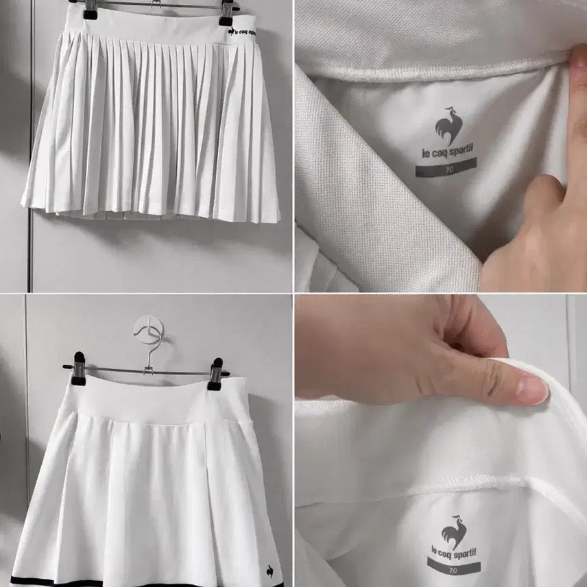 [BUNJANG] Le Coq Sportif Tennis Skirt White Size 70 / 르꼬끄 스포르티브 테니스 치마 화이트