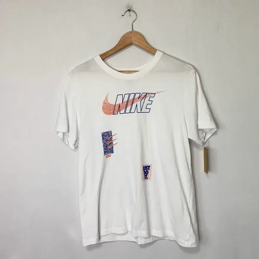 [BUNJANG] Nike Dri-FIT Printed T-Shirt White Men's M Vintage / 나이키 드라이핏 프린팅 반팔티 화이트 남성 M 빈티지