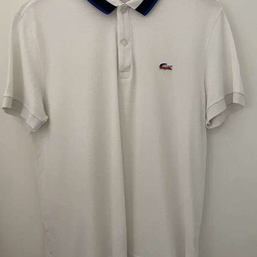[BUNJANG] Lacoste White Polo Shirt / [M] 라코스테 화이트 카라티