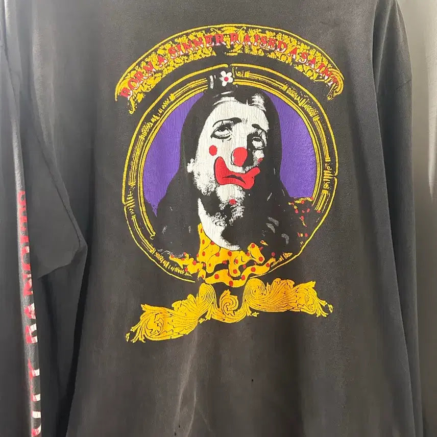 [BUNJANG] Saint Michael x Born & Raised Clown Long Sleeve XL / 세인트미카엘 x 본앤레이즈드 광대 롱슬리브 XL