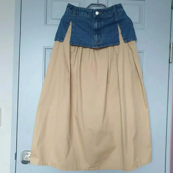 [BUNJANG] Cider Denim Long Skirt XS / 사이다(cider) 데님 롱 스커트.XS.상태좋음