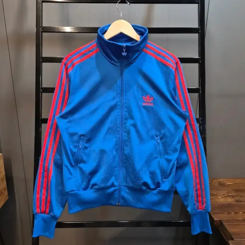[BUNJANG] Adidas Originals Trefoil Logo Tricot Track Jacket / [M] 아디다스 오리지널스 adidas Originals 삼선 트랙탑 자켓 블루 레드 4.9