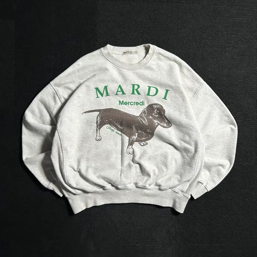 [BUNJANG] Mardi Mercredi Tanzi Mélange Sweatshirt / 마르디메크르디 딴지 멜란지 맨투맨
