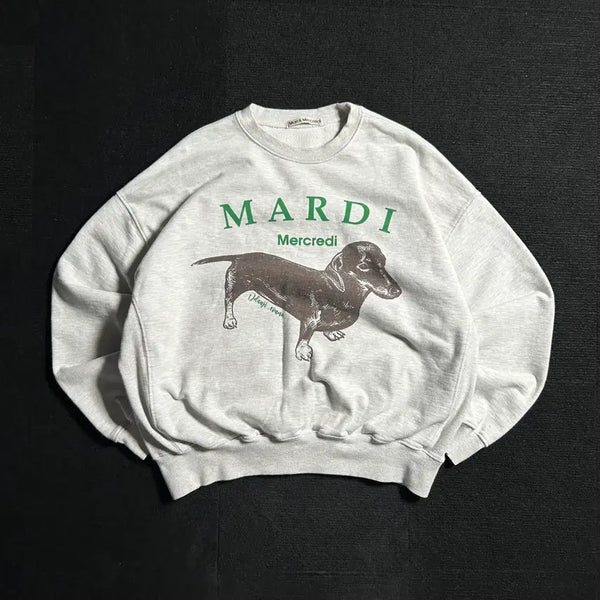 [BUNJANG] Mardi Mercredi Tanzi Mélange Sweatshirt / 마르디메크르디 딴지 멜란지 맨투맨