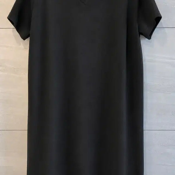 [BUNJANG] Black V-Neck Knit Dress / 니트 여성 원피스  블랙 새상품