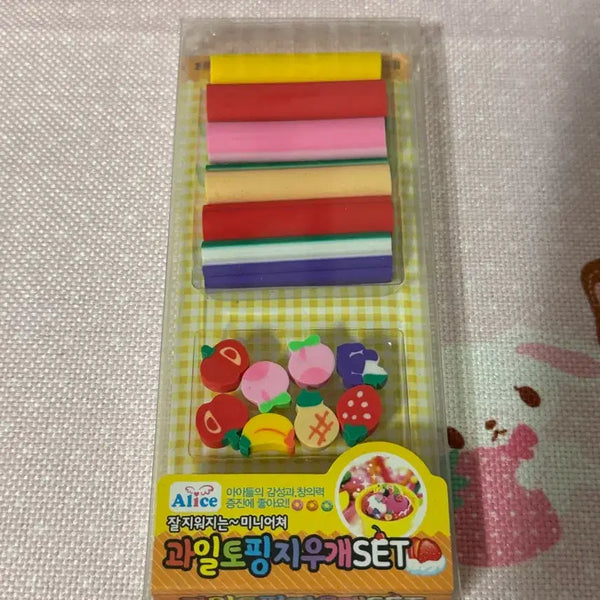 [BUNJANG] Vintage Fruit Topping Eraser / [고전] 과일 토핑 지우개