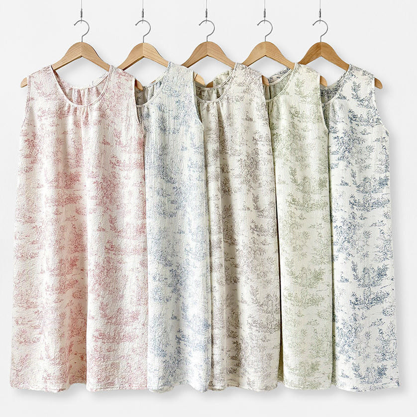 [BUNJANG] Tsuya Patterned Pajama Dress Homewear / 새상품) 뜨왈 무늬 잠옷 원피스 홈웨어