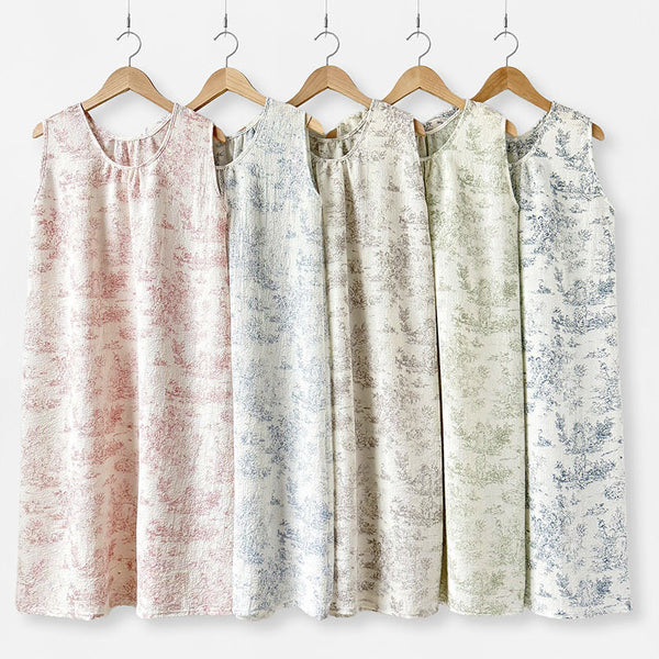 [BUNJANG] Tsuya Patterned Pajama Dress Homewear / 새상품) 뜨왈 무늬 잠옷 원피스 홈웨어