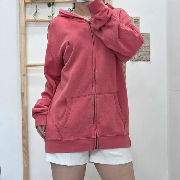 [BUNJANG] Polo Ralph Lauren Checked Lining Hooded Zip-Up Jacket XL / [프립]XL(18-20)/폴로 랄프로렌 체크안감 후드집업