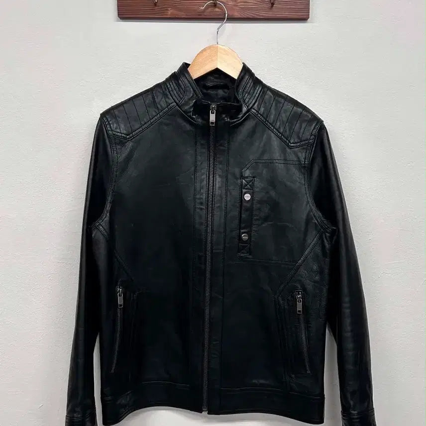 [BUNJANG] Gabba Vintage Lambskin Leather Zip-Up Rider Jacket / Gabba Vintage LambSkin Leather 양가죽 집업 자켓