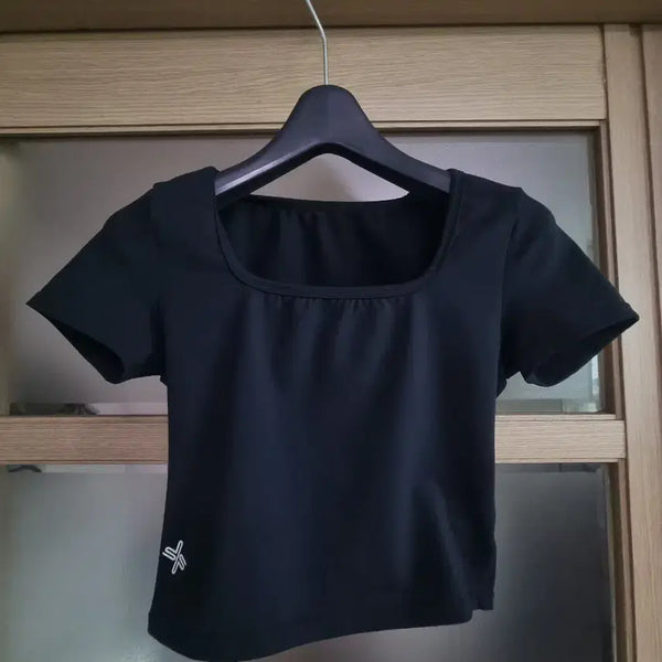 [BUNJANG] Xexymix Cropped Short Sleeve T-Shirt Size S / 젝시믹스 크롭탑 반팔 티셔츠 s